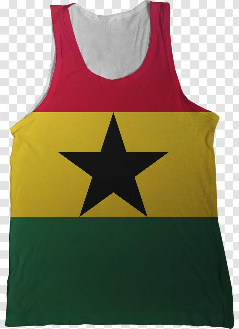 Flag Of Ghana China Flags The World - Sleeveless Shirt - Taiwan Transparent PNG