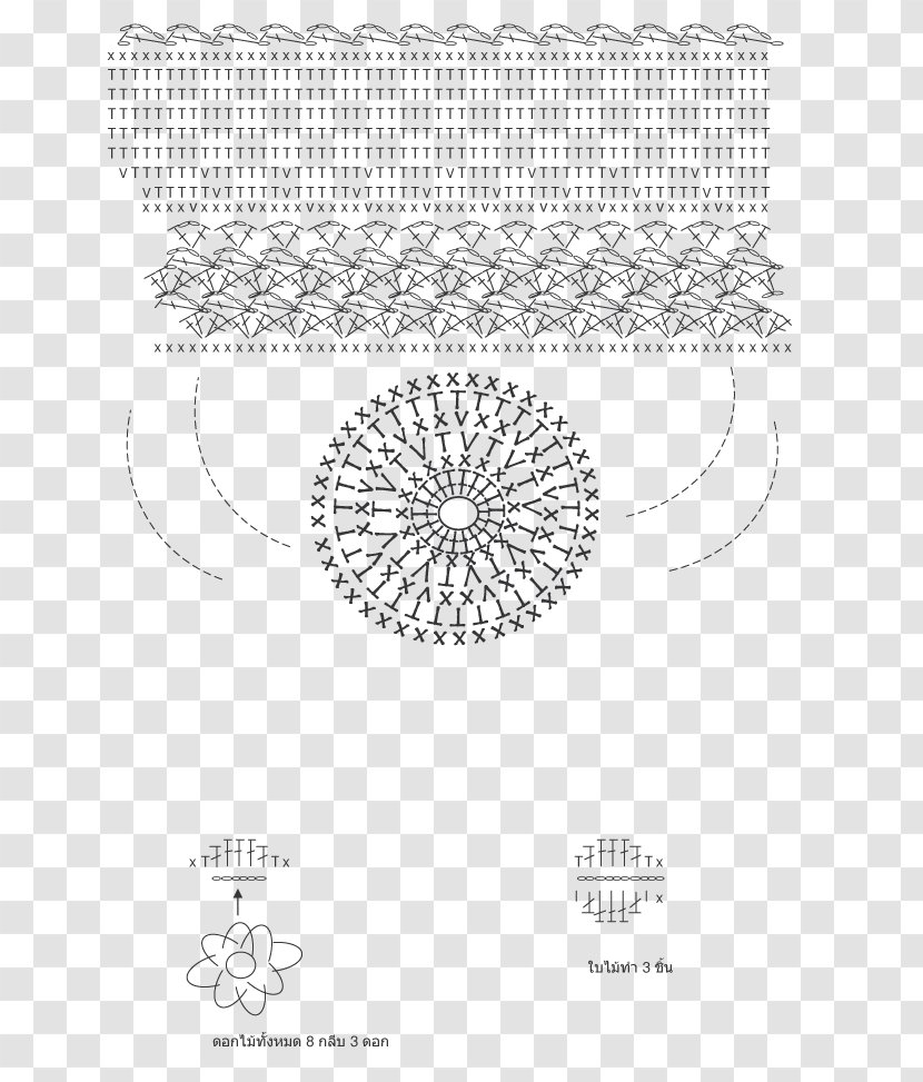 Paper Doily White Line Art - Area - Design Transparent PNG