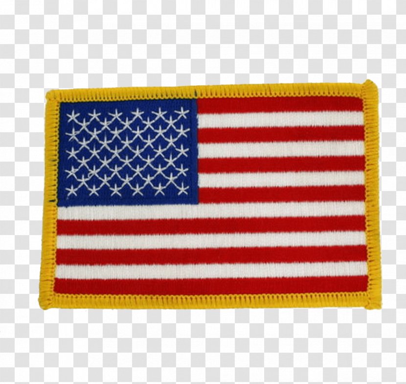 Flag Of The United States Patch Embroidered Iron-on Transparent PNG