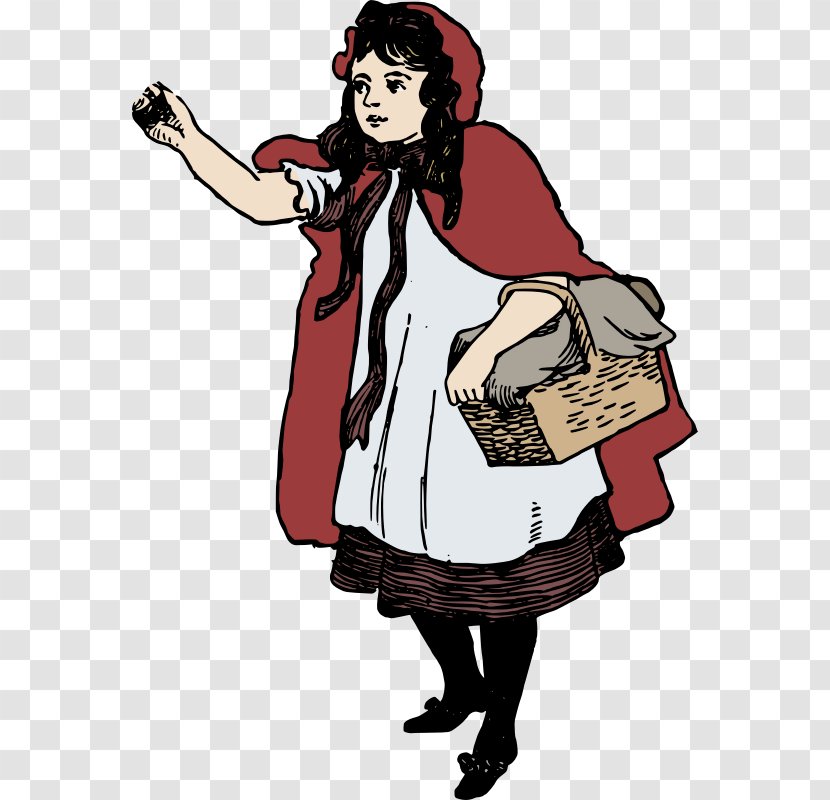Little Red Riding Hood Big Bad Wolf YouTube Fairy Tale Clip Art - Tree - Youtube Transparent PNG