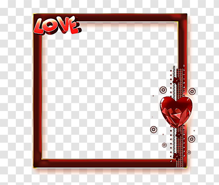 Love Photo Frame - Rectangle Picture Transparent PNG