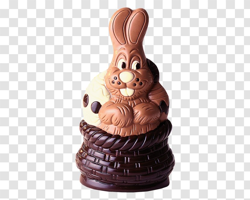 Easter Bunny Ceramic Figurine Chocolate - RELIEF Transparent PNG