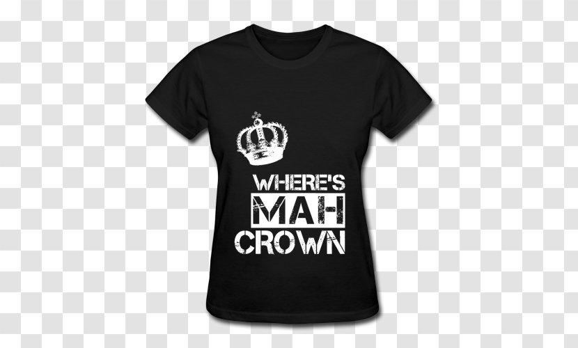 T-shirt Crew Neck Top Hoodie - Flower - Ladies Crown Transparent PNG