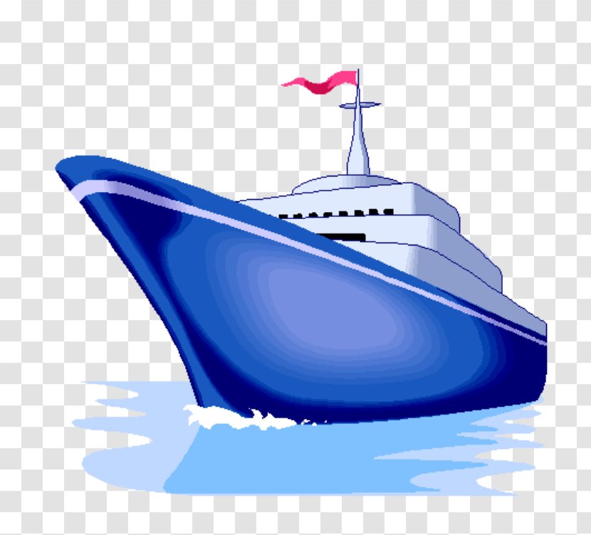 Yacht Cruise Ship Boat Animation - Water Transportation Transparent PNG