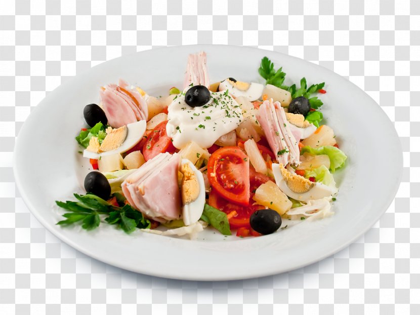 Greek Salad Vegetarian Cuisine Platter Hors D'oeuvre - Vegetable Transparent PNG