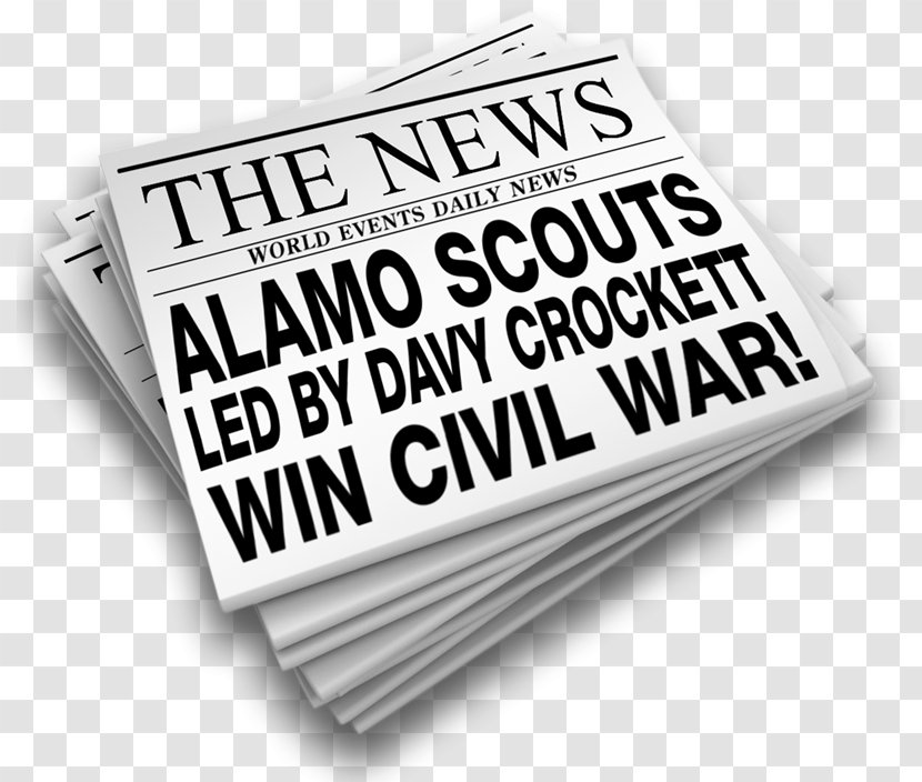 Newspaper Extra Breaking News Logo - Media - Alamo Insignia Transparent PNG