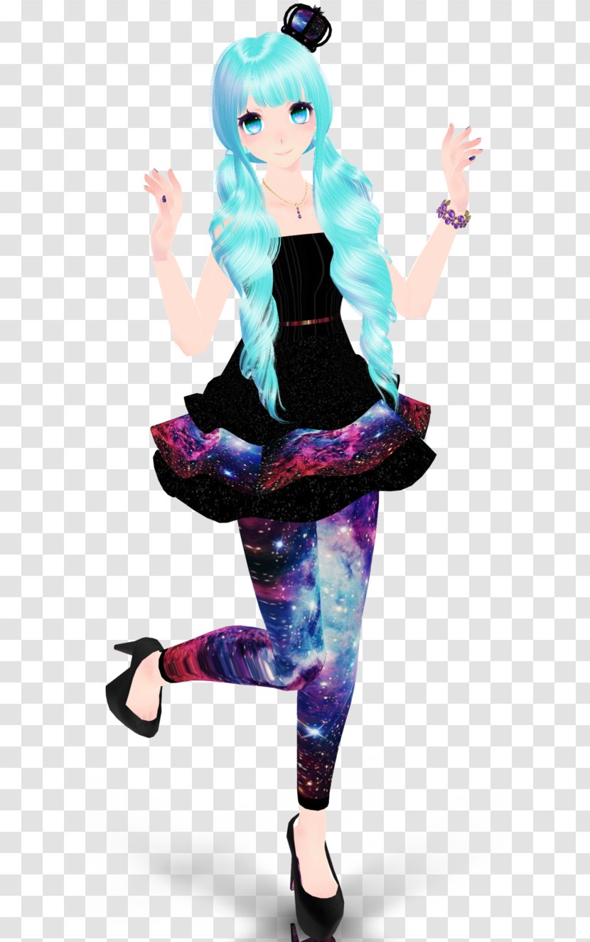 Hatsune Miku Project Diva F MikuMikuDance Character - Dress - New Version Transparent PNG