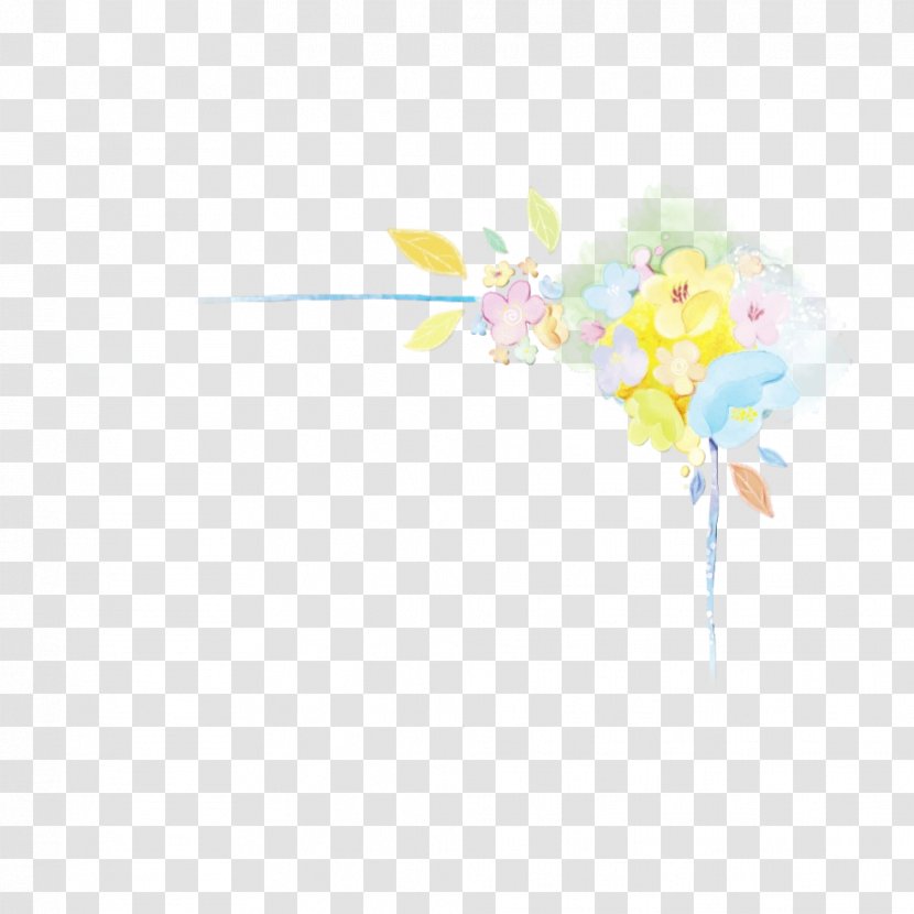 Watercolor Flower Background - Wildflower Plant Transparent PNG