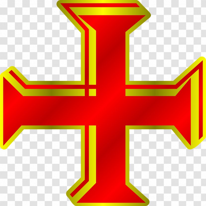 Christian Cross Symbol Clip Art - Red Transparent PNG
