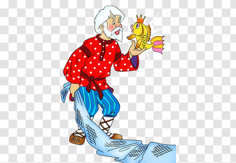 The Tale Of Fisherman And Fish Goldfish Fairy Image - Attaching Poster Transparent PNG