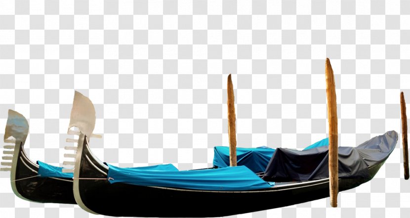 Gondola Boat Teal Transparent PNG