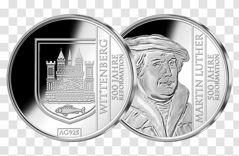 Coin Silver - Currency - Martin Luther Transparent PNG