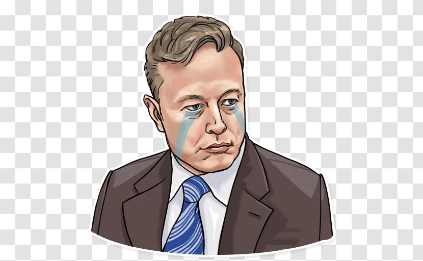 Elon Musk Businessperson Sticker SpaceX Telegram - Mouth Transparent PNG