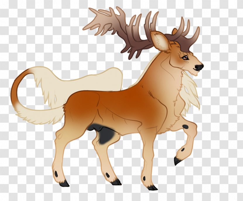 Reindeer Cattle Horn Wildlife Clip Art - Vertebrate Transparent PNG