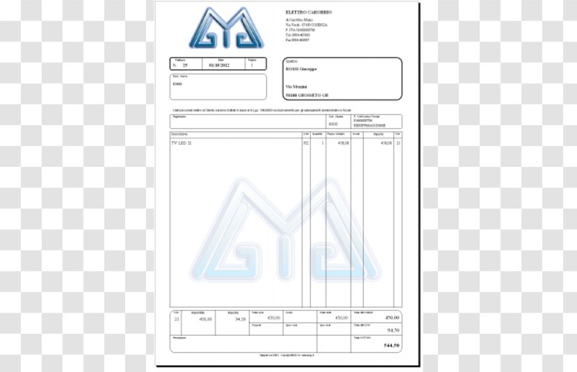 Paper Screenshot Invoice Diagram Download - Text - Ai Software Transparent PNG
