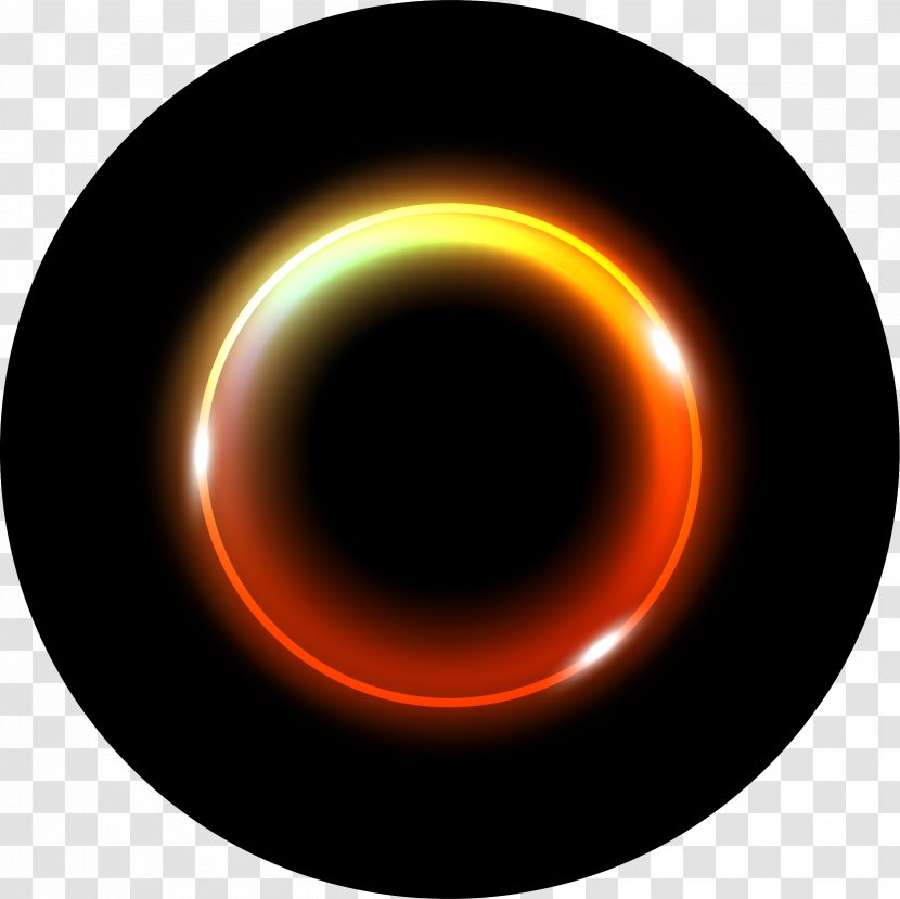 Orange Download - Planet - Flare Circle Transparent PNG