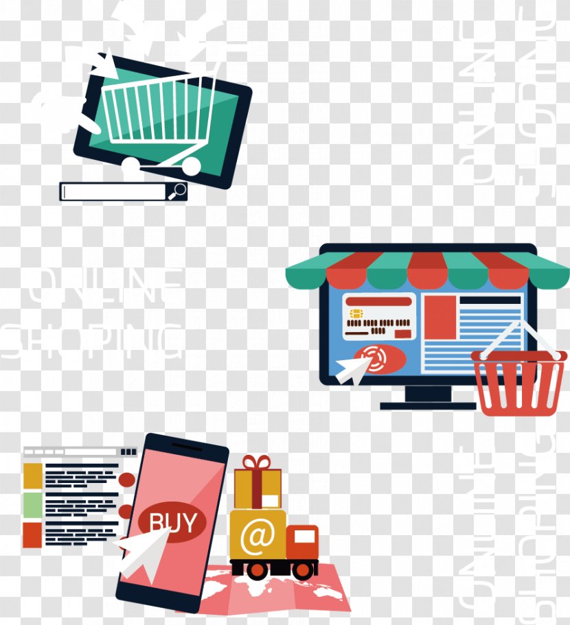 Shopping Euclidean Vector Illustration - Brand - Online Transparent PNG