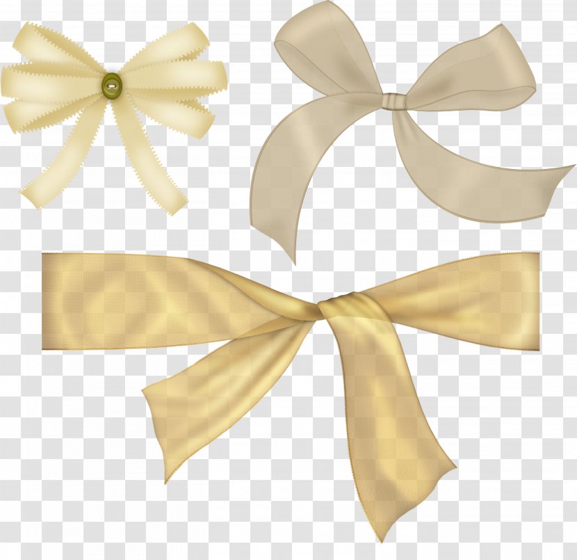 Champagne Ribbon Yellow Clip Art - Bowknot Transparent PNG