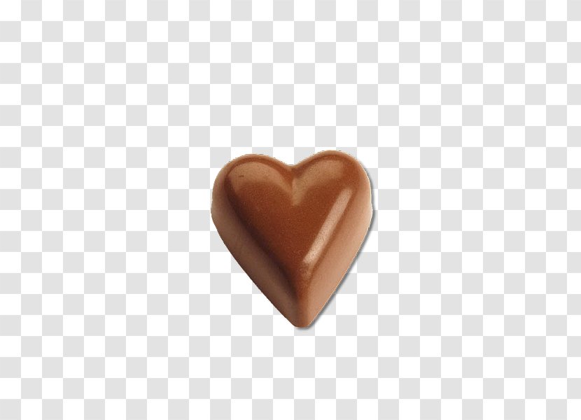 Praline Chocolate Truffle Heart - Bonbon Transparent PNG