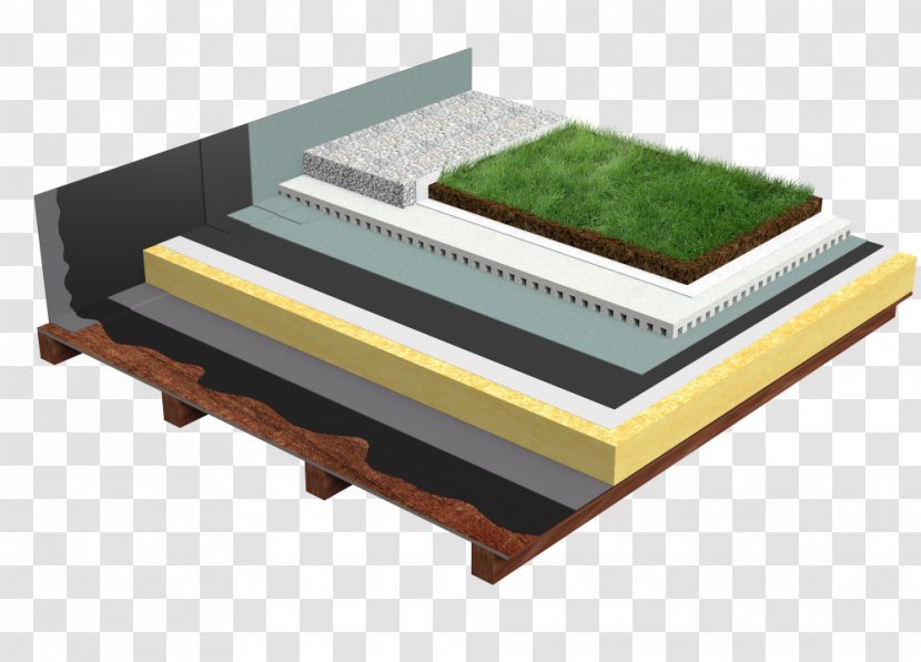 Green Roof Building Insulation Information Modeling Material - Plywood - Autodesk Revit Transparent PNG