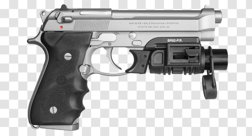 Picatinny Rail Firearm Beretta 92 Airsoft Weapon - Gun Transparent PNG