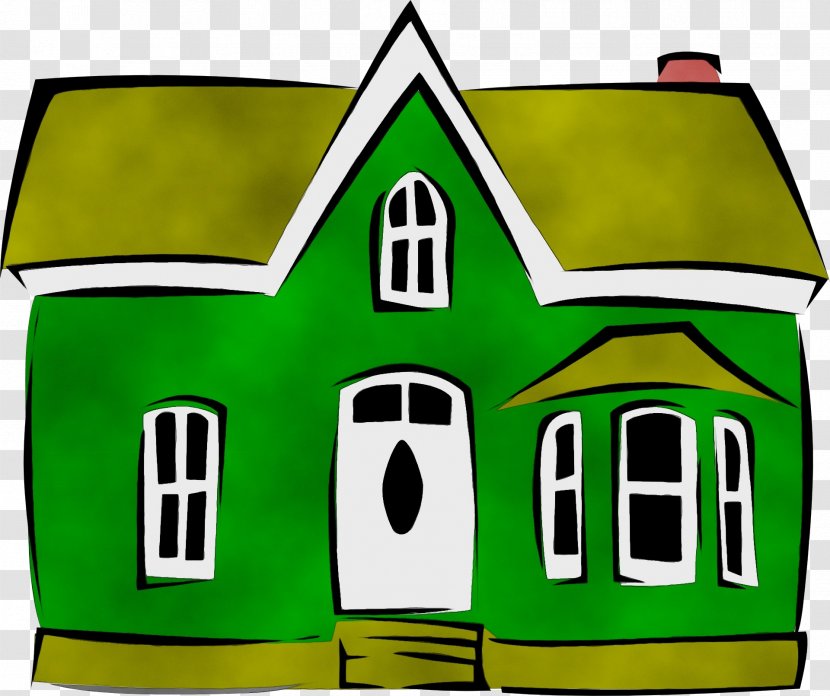 Real Estate Background - Watercolor - Facade Logo Transparent PNG