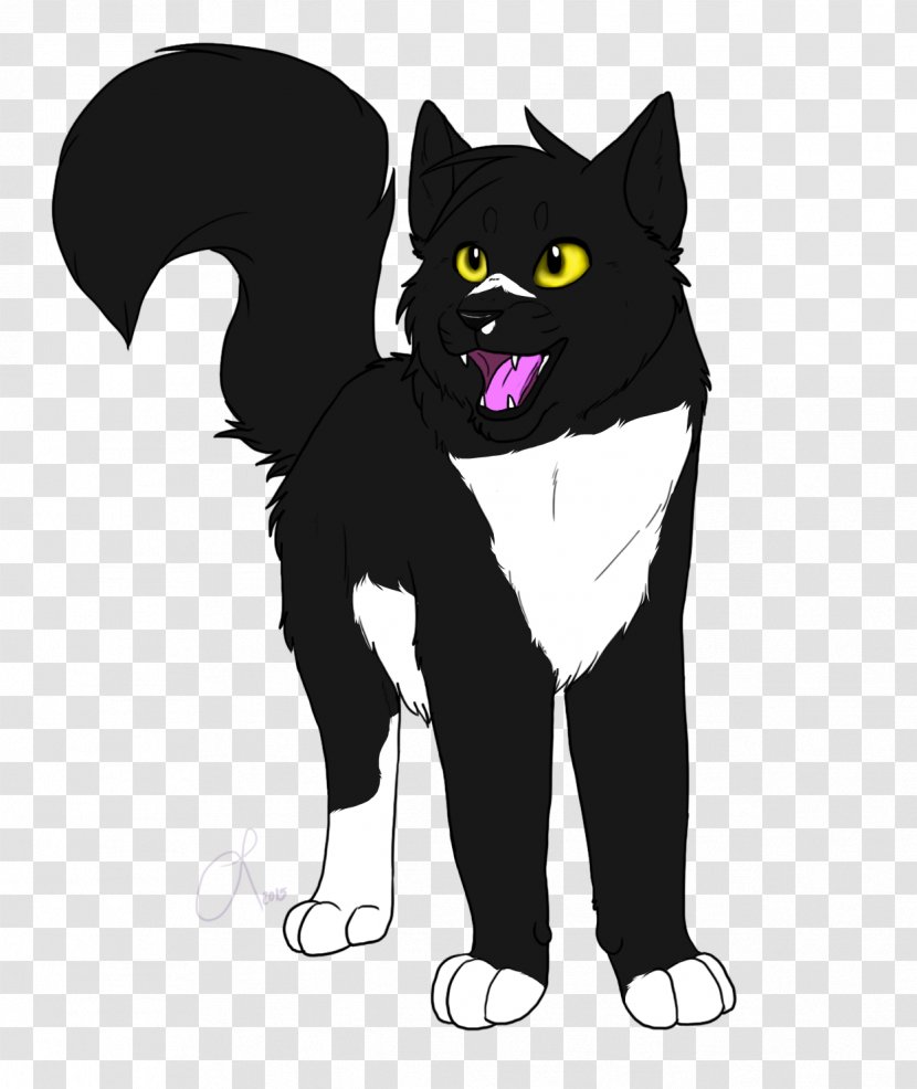 Black Cat Whiskers Domestic Short-haired Clip Art - Fictional Character - Meow Star People Transparent PNG