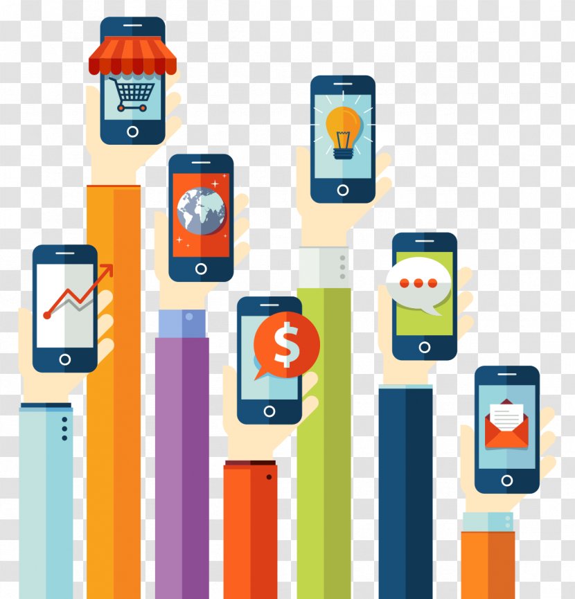 Mobile Phone App Development Marketing Advertising Web Design - Hand Holding A Transparent PNG