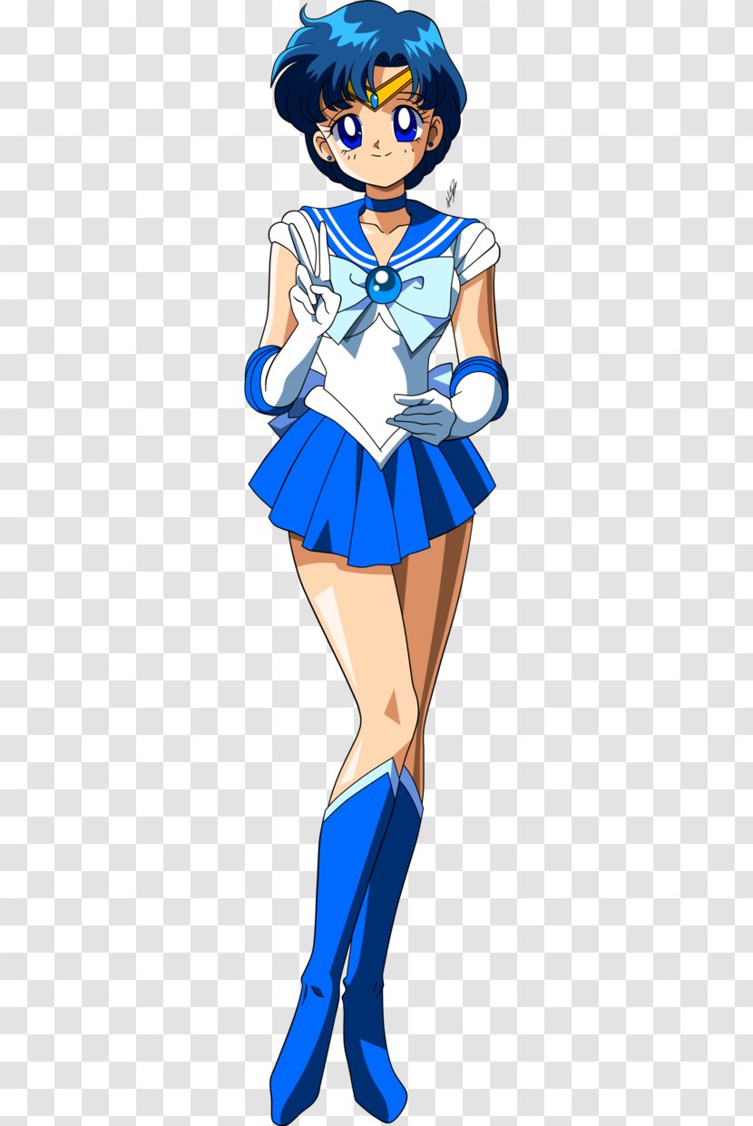 Sailor Mercury Mars Neptune Pluto Venus - Watercolor - Moon Transparent PNG