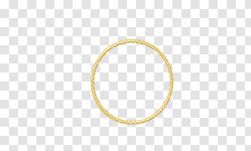 Bangle Body Jewellery - Gold Circle In The Middle Transparent PNG
