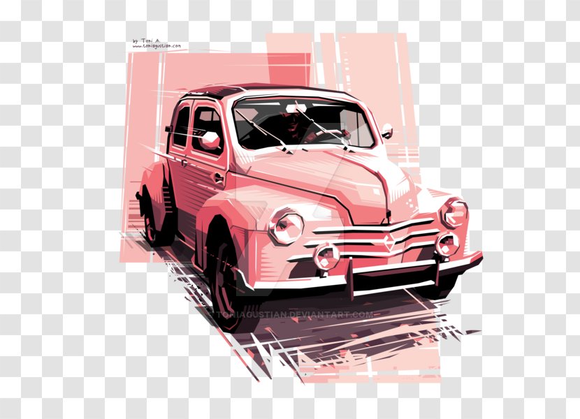 Classic Car WPAP Art - Vehicle Transparent PNG