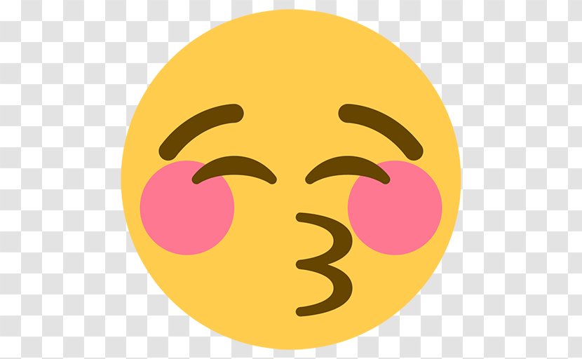 Emoji Kiss Smile Emoticon Smirk - Facial Expression - Caressing Transparent PNG