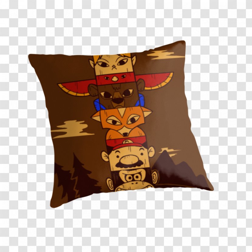 Throw Pillows Cushion Animal - Pillow - Totem Pole Transparent PNG