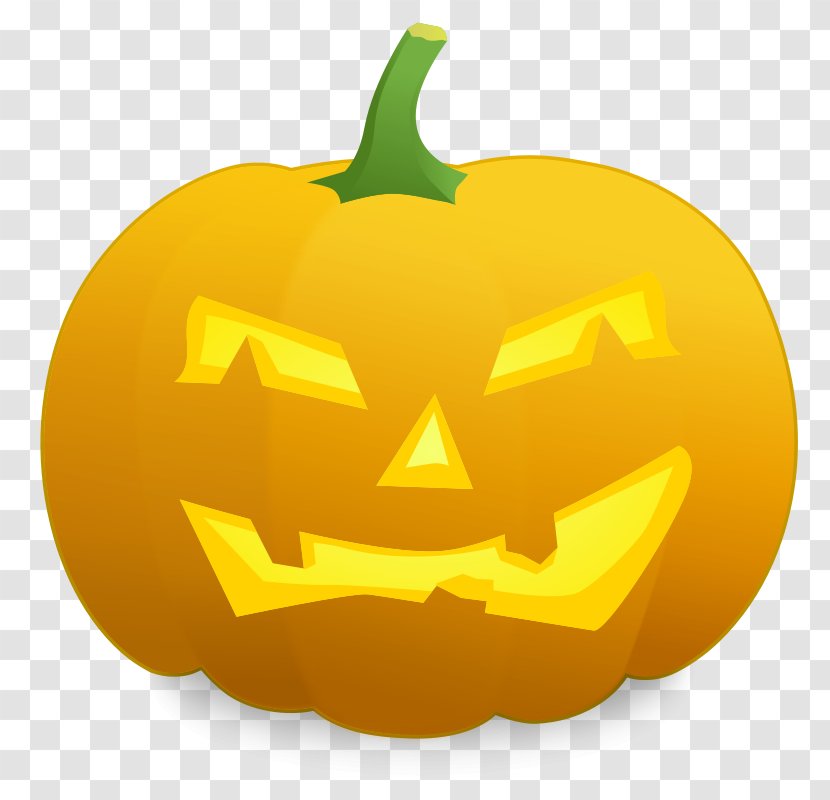 Jack-o'-lantern Halloween Pumpkin Clip Art - Winter Squash Transparent PNG