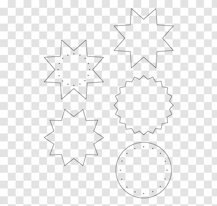 Line Art Point Symmetry Angle - Black And White Transparent PNG