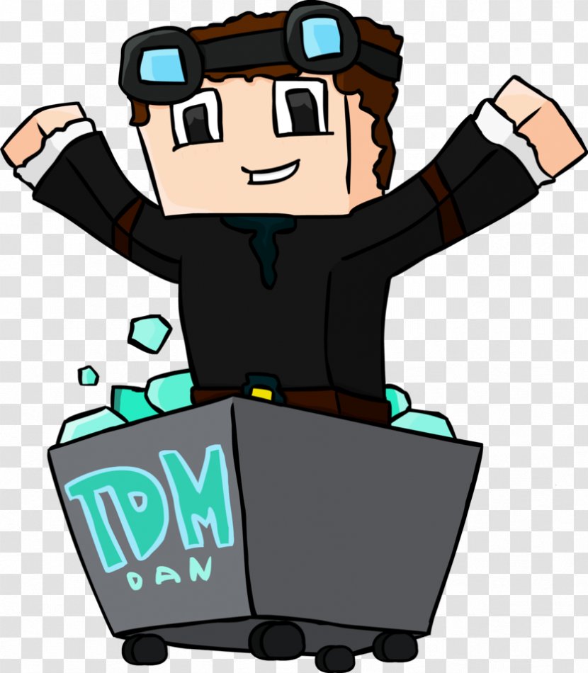 Minecraft The Sims 4 YouTuber DanTDM: Trayaurus And Enchanted Crystal Minecart - Sticker - Fan Transparent PNG
