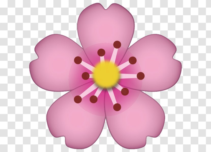 IPhone Emoji Sticker Pixel Dungeon - Floral Design - Cherry Blossom Transparent PNG