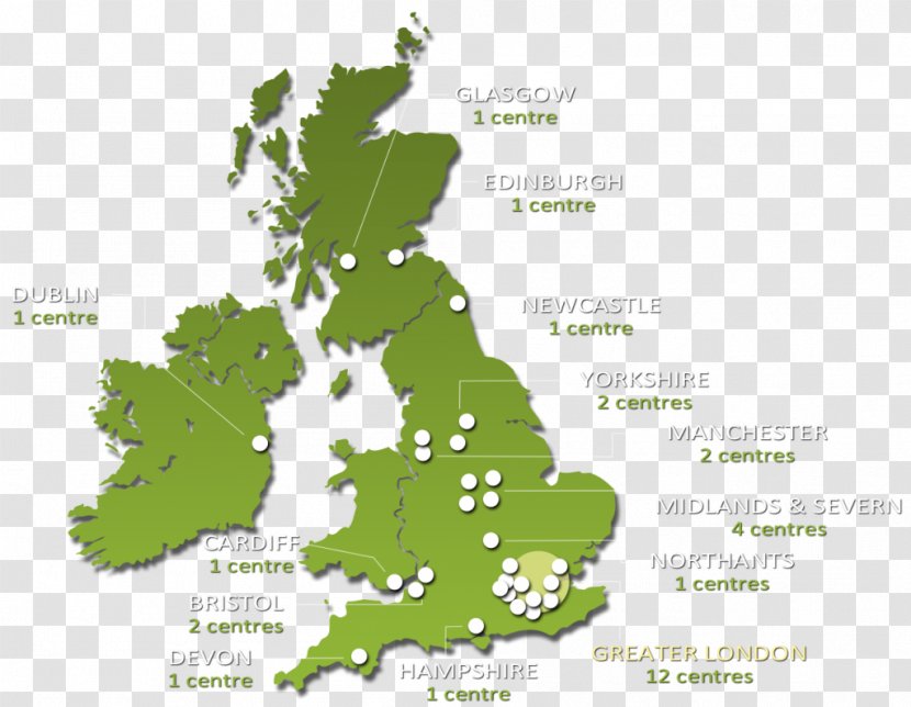 England Vector Map - Tree Transparent PNG