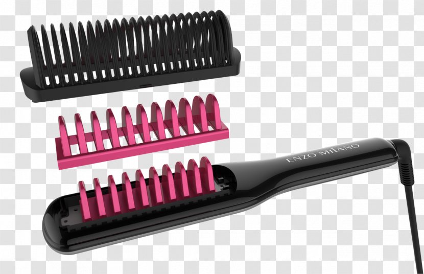 Hot Comb Hair Iron Brush Straightening Transparent PNG