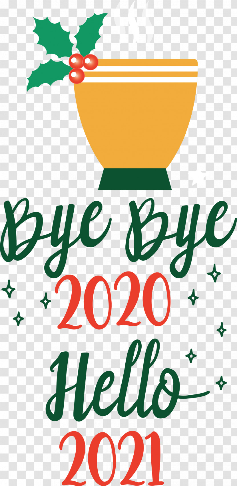 Hello 2021 Year Bye Bye 2020 Year Transparent PNG