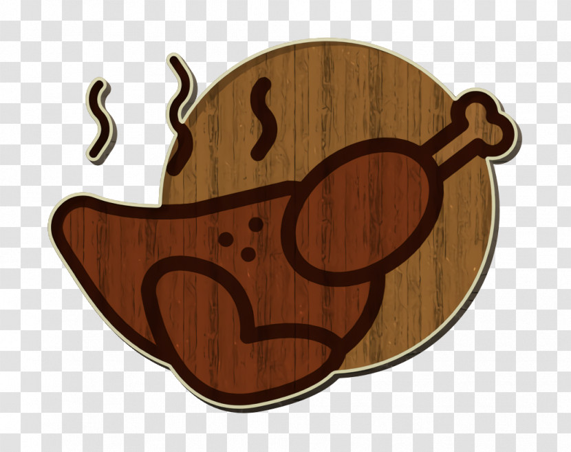 Chicken Icon Street Food Icon Roast Chicken Icon Transparent PNG