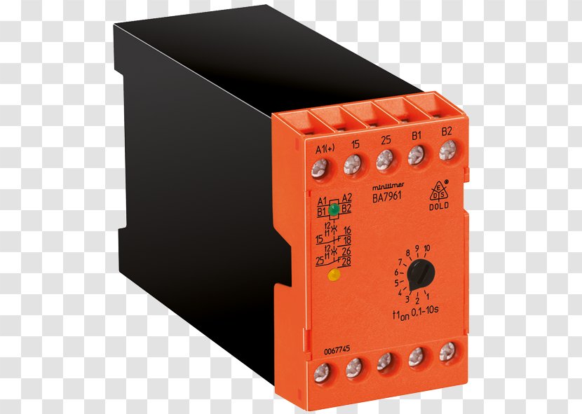 Three-phase Electric Power Alternating Current Single-phase Relay - Orange - Latching Transparent PNG