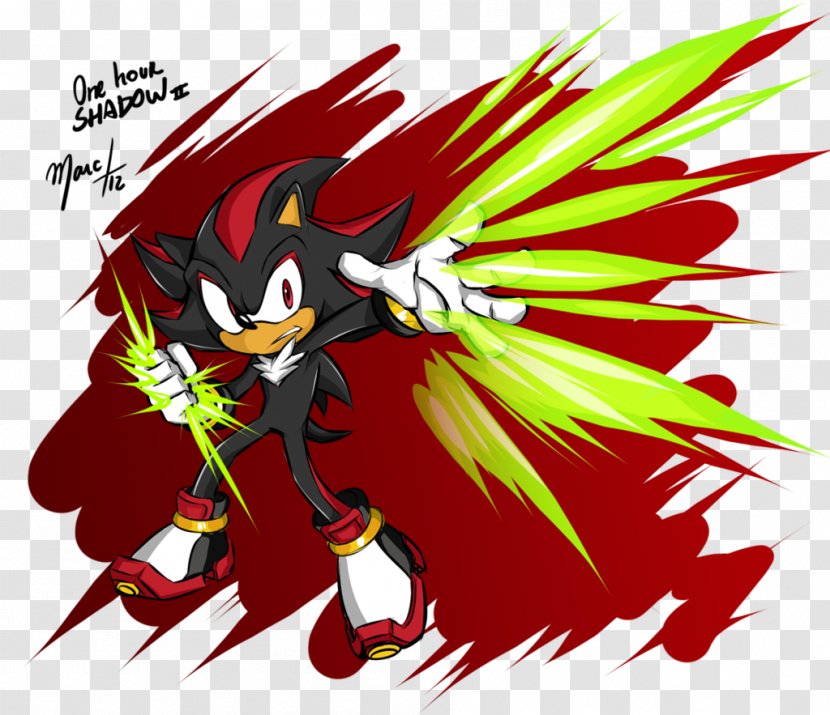 Clip Art Illustration Legendary Creature Flower Supernatural - Frame - Shadow The Hedgehog Fan Transparent PNG