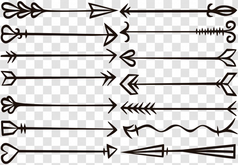 Drawing Arrow Euclidean Vector - Monochrome - Creative Transparent PNG