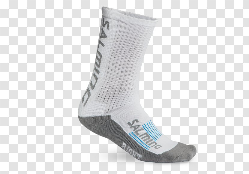 Salming 365 Advanced Indoor Sock White Toe Socks Shoe Transparent PNG