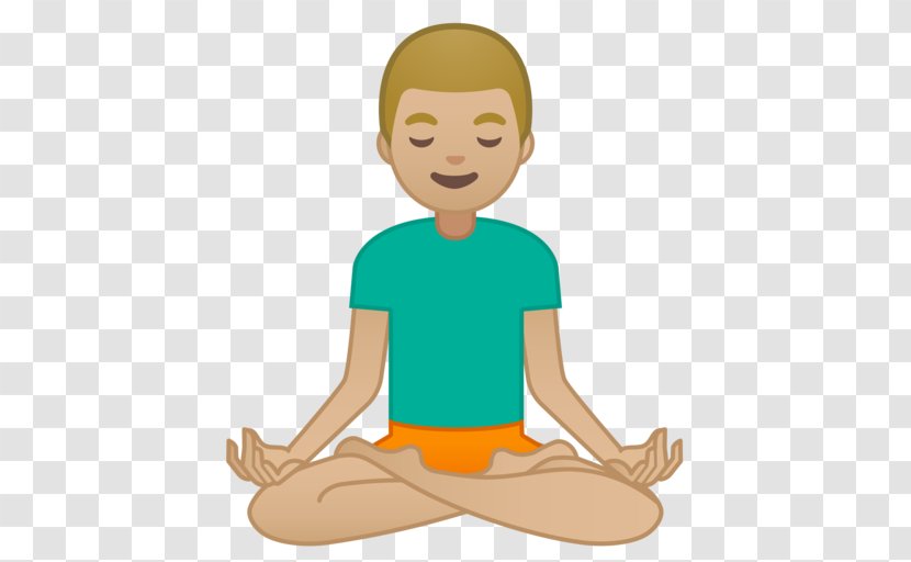 Emoji Yoga Lotus Position Emoticon Meditation - Human Behavior Transparent PNG