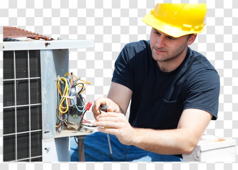 HVAC Maintenance Central Heating Air Conditioning Business - Construction Worker - Plumbing Transparent PNG