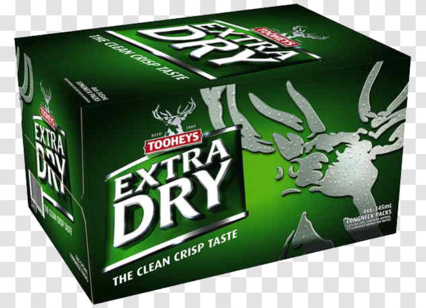 Tooheys Extra Dry Brewery Beer Lager Ale - Brown Transparent PNG