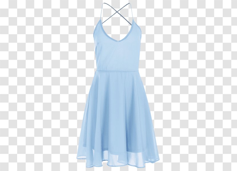 Blue Dress Sleeve Clothing Halterneck - Platform Tennis Shoes For Women Open Back Transparent PNG