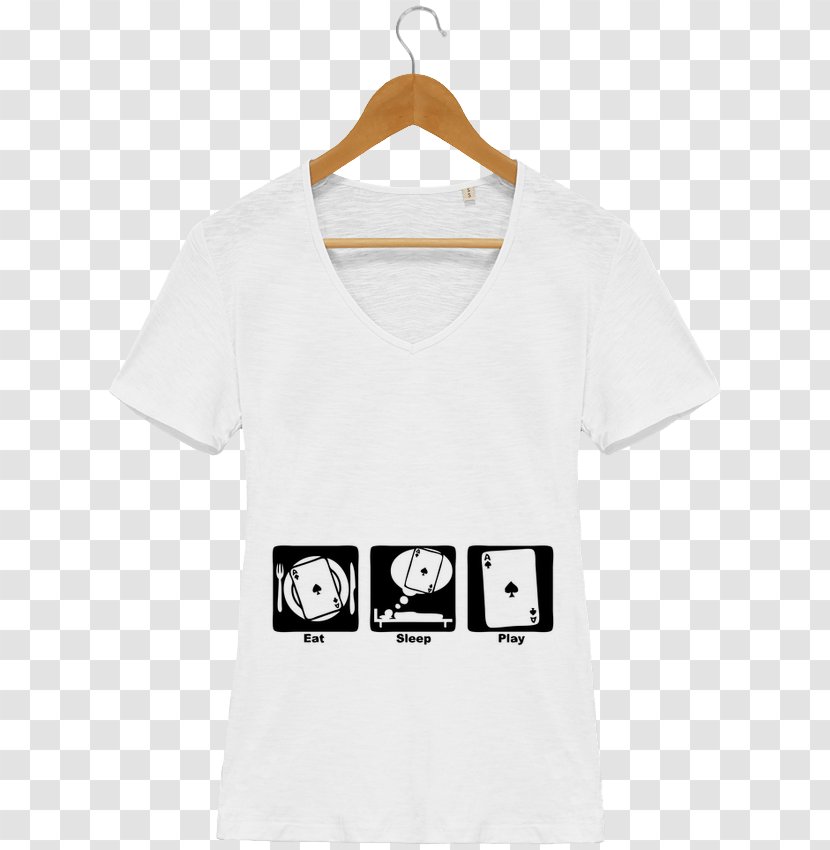 T-shirt Sleeve Collar Fashion Neckline - Woman - Gambling Shirts Transparent PNG